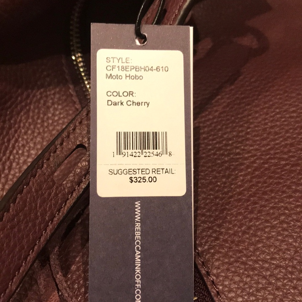 NWT Rebecca Minkoff Large Leather Moto Hobo - Picture 5 of 8